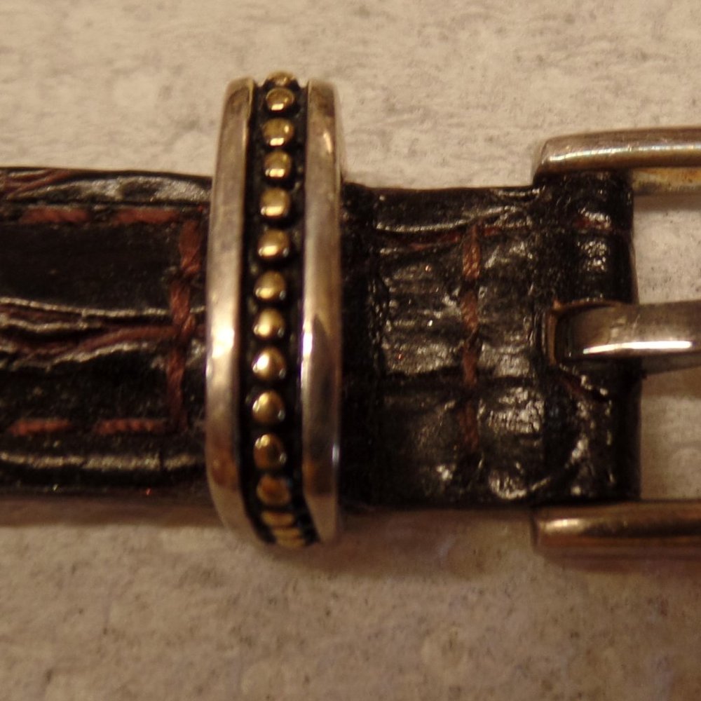 ECCLISSI STERLING SILVER WATCH LEATHER BAND 9.25" - Picture 16 of 16